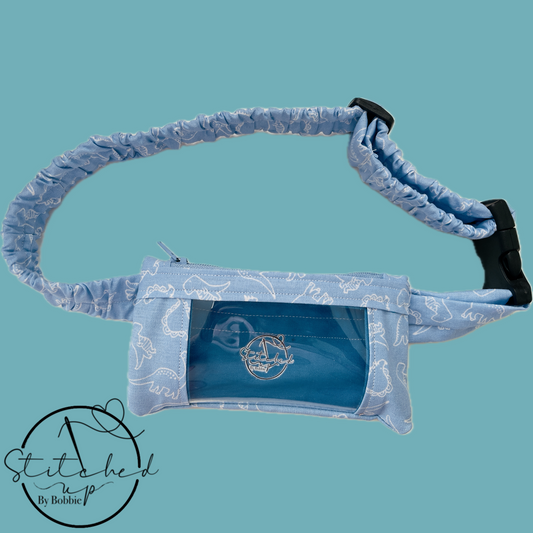 Blue dino insulin pump belt