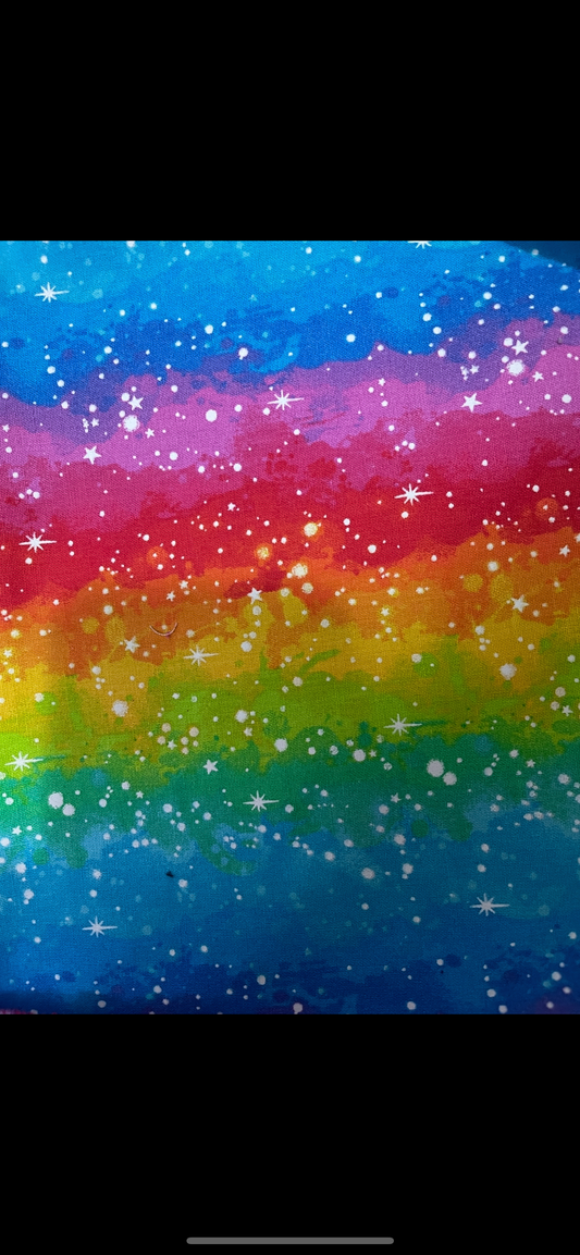 Rainbow galaxyPink mix and match pouch