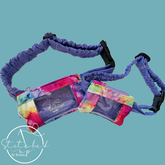 Clearance tie dye pump belt and matching toy belt and pump