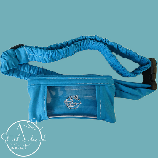 Blue insulin pump belt