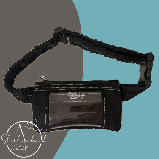 Black insulin pump belt