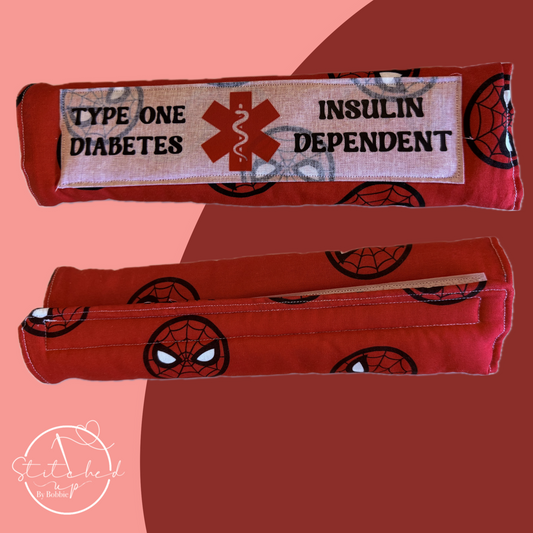 Spidey Insulin dependent seat belt cover