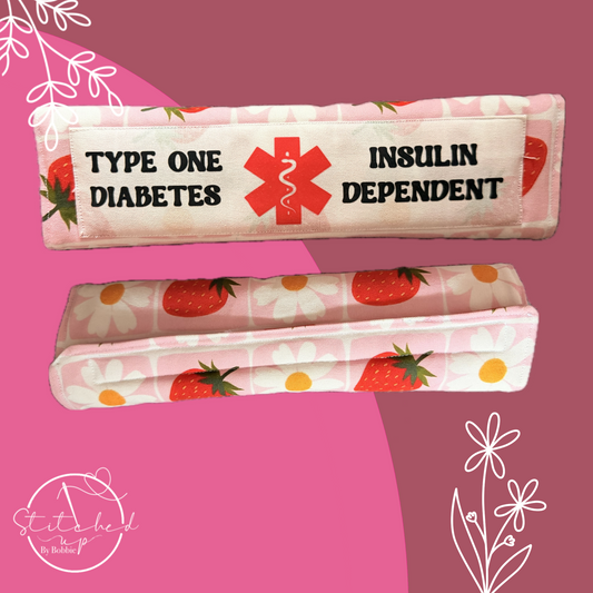 Strawberry garden insulin dependent seat belt cover