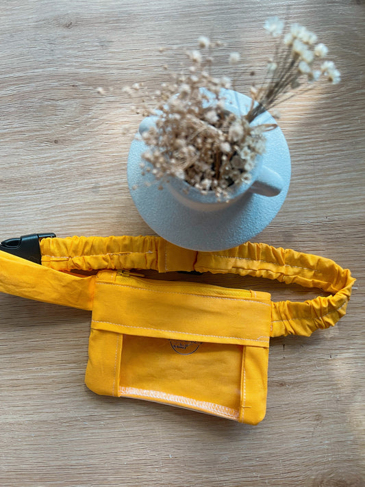 Yellow/mustard insulin pump belt