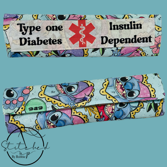 Stitch Insulin dependent seat belt cover