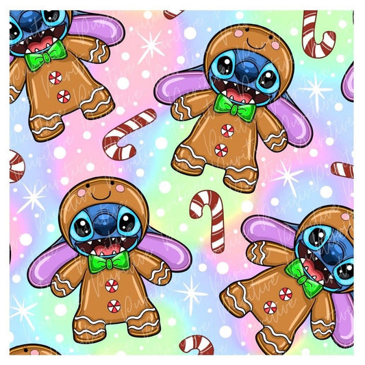Christmas stitch gingerbread insulin pump belt