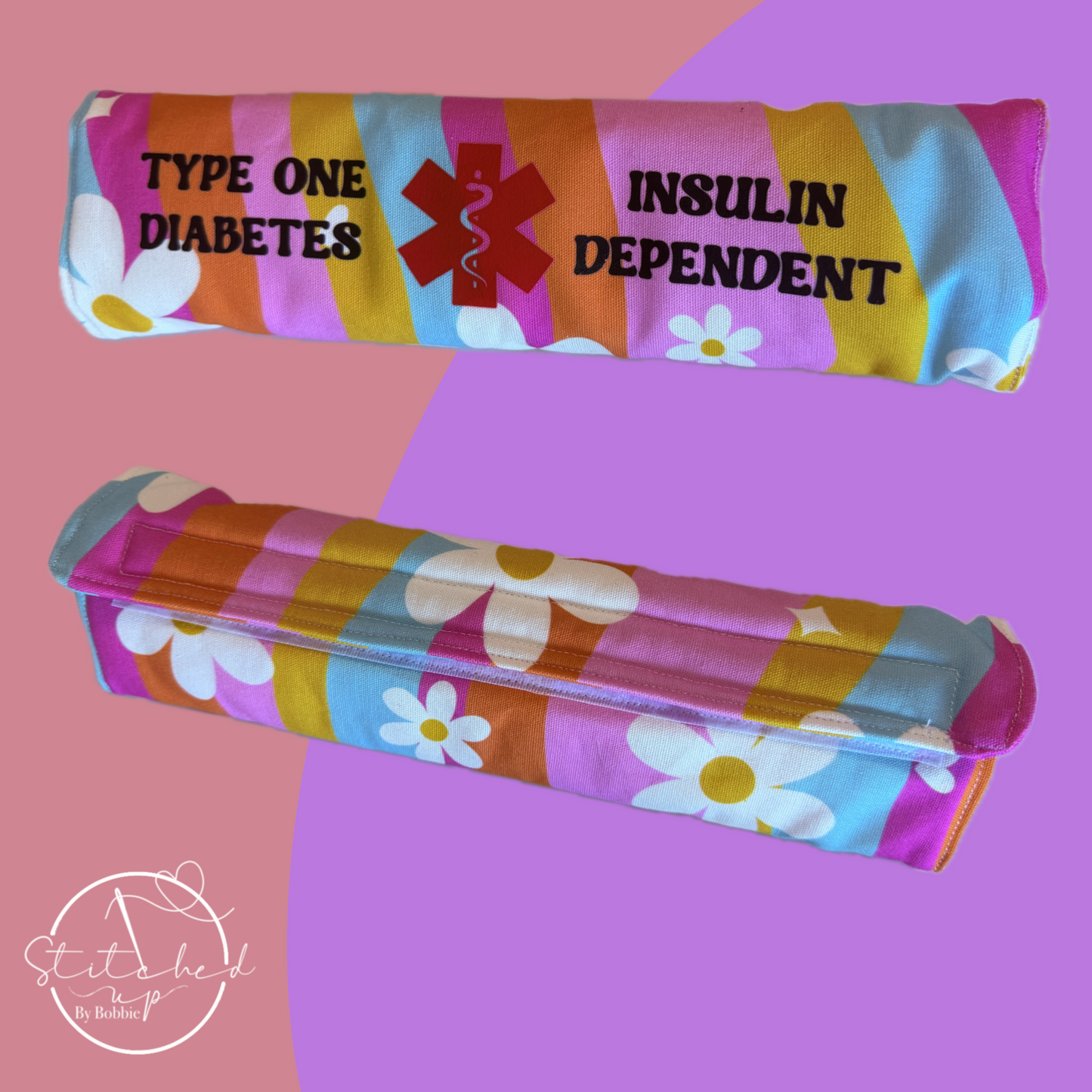 Daisy wave Insulin dependent seat belt cover