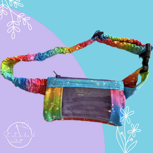 LAST ONE Rainbow galaxy insulin pump belt