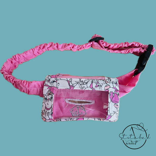 Clearance pink cat insulin pump belt