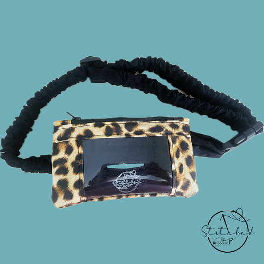 Clearance Leopard print insulin pump belt (adult size)